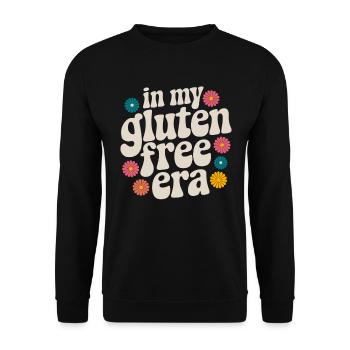 À l’époque du sans gluten - Sweat-shirt Unisexe - noir - Devant - Alina (178cm) & Michal (187cm)