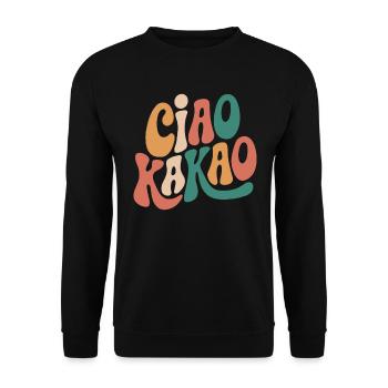 Ciao Kakao - Unisex Pullover - Schwarz - Vorne - Alina (178cm) & Michal (187cm)