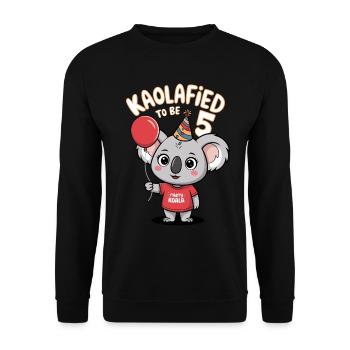KaolaFied fêtera ses 5 ans Koala - Sweat-shirt Unisexe - noir - Devant - Alina (178cm) & Michal (187cm)