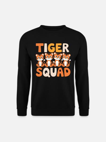 Tiger Group Design Tiger Squad - Sweat-shirt Unisexe - noir