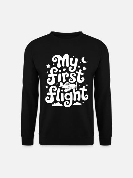 My First Flight Imaginative Adventure - Unisex Sweatshirt - black