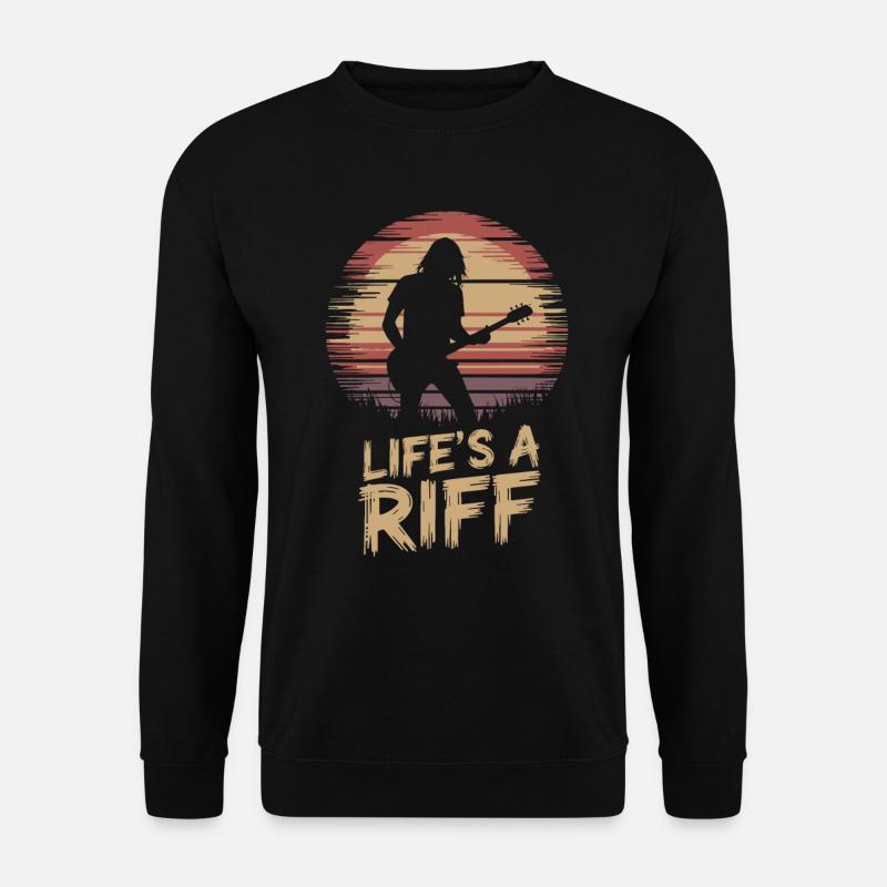 Guitariste - Life is a riff - Sweat-shirt Unisexe - noir