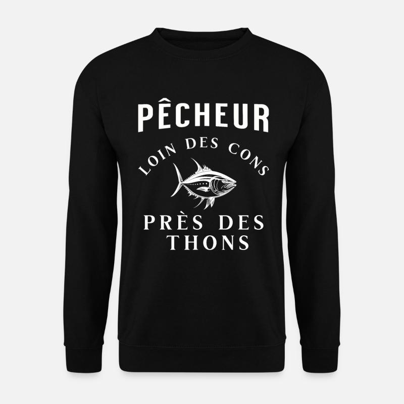 Pfirsichfarbener Humor - Unisex Pullover - Schwarz