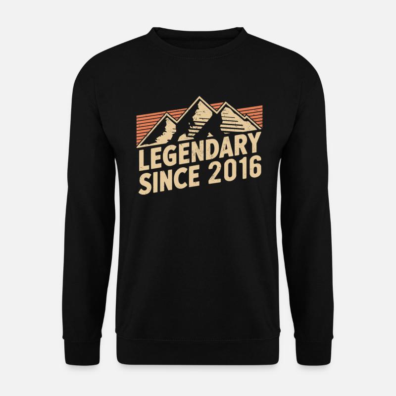 Legendary since 2016 Birthday - Unisex Sweatshirt - black