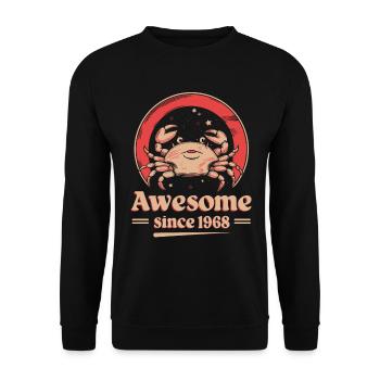 Krebs Sternzeichen Geburtstag Seit 1968 Großartig - Unisex Pullover - Schwarz - Vorne - Alina (178cm) & Michal (187cm)
