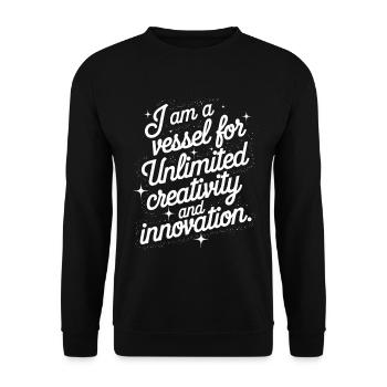 Citation de Manifest Unlimited Creativity - Sweat-shirt Unisexe - noir - Devant - Alina (178cm) & Michal (187cm)