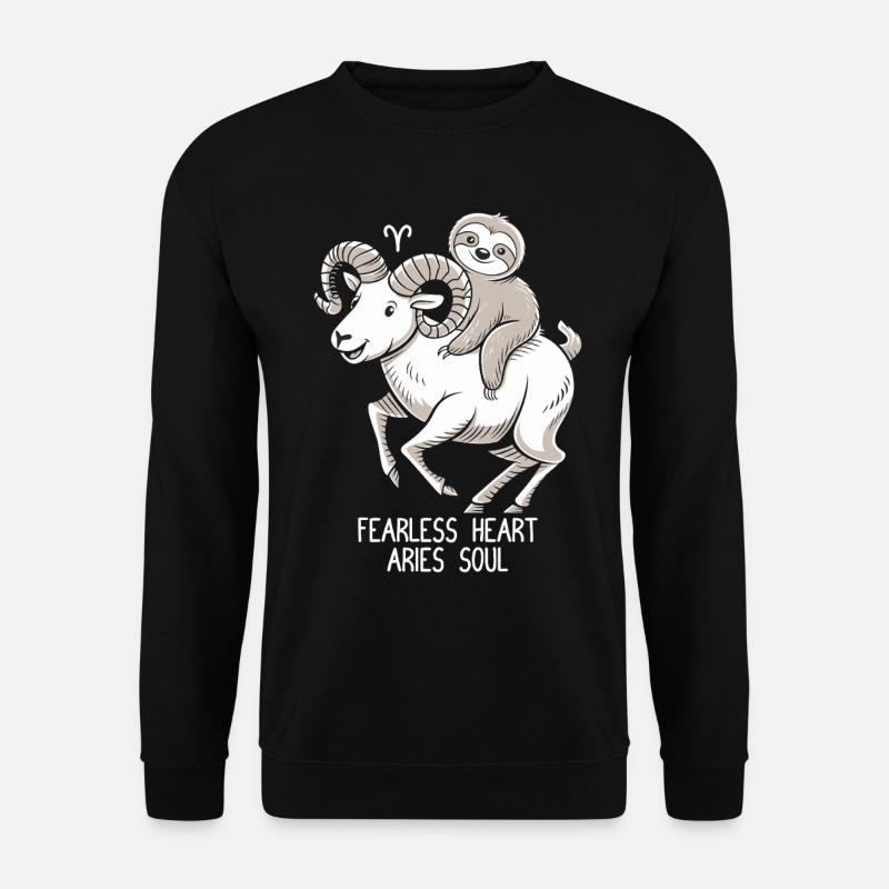 Furchtloses Herz, Widder Seele Soth - Unisex Pullover - Schwarz