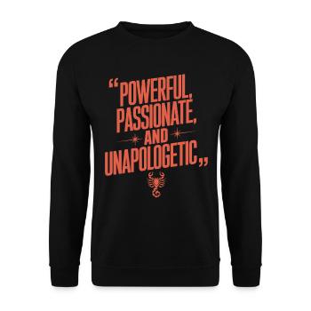 Scorpion passionné : Puissant et - Sweat-shirt Unisexe - noir - Devant - Alina (178cm) & Michal (187cm)