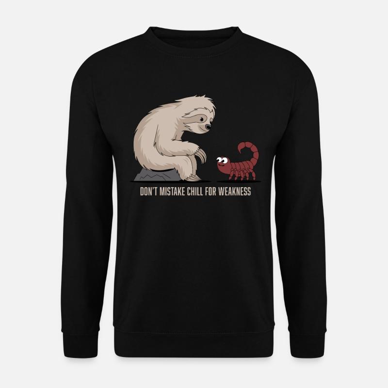 Skorpion Sternzeichen Faultier: Verwechsle - Unisex Pullover - Schwarz