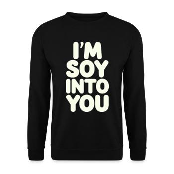 Je suis amoureux de toi végétalien végétarien - Sweat-shirt Unisexe - noir - Devant - Alina (178cm) & Michal (187cm)