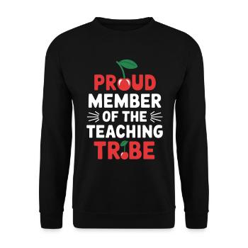 Fier membre de la tribu des enseignants - Sweat-shirt Unisexe - noir - Devant - Alina (178cm) & Michal (187cm)