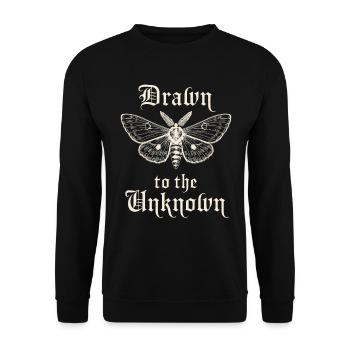 Von Der Unbekannten Angezogen - Unisex Pullover - Schwarz - Vorne - Alina (178cm) & Michal (187cm)