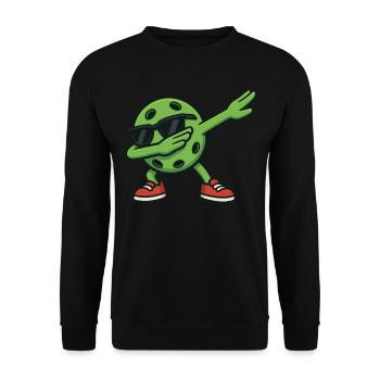 Lunettes de soleil cool pickleball cartoon Dabbing Dab - Sweat-shirt Unisexe - noir - Devant - Alina (178cm) & Michal (187cm)