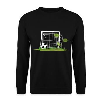 La feuille de football de but laisse le sport extérieur - Sweat-shirt Unisexe - noir - Devant - Alina (178cm) & Michal (187cm)