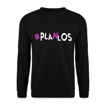 heute keine Idee kein Plan ideelos kopflos planlos - Unisex Pullover - Schwarz - Vorne - Alina (178cm) & Michal (187cm)