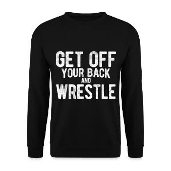 Grappling Martial Arts Wrestling - Unisex Pullover - Schwarz - Vorne - Alina (178cm) & Michal (187cm)