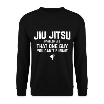 BJJ Jiu Jitsu - Unisex Pullover - Schwarz - Vorne - Alina (178cm) & Michal (187cm)