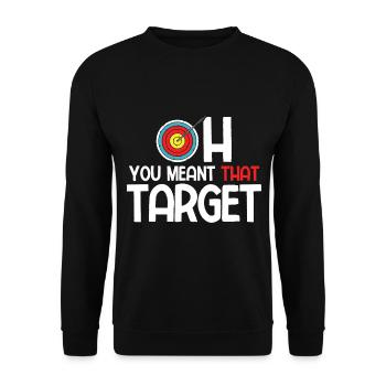 Bogenschießen Archery - Unisex Pullover - Schwarz - Vorne - Alina (178cm) & Michal (187cm)