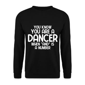 Breakdancing Tanzen für Tänzer - Unisex Pullover - Schwarz - Vorne - Alina (178cm) & Michal (187cm)