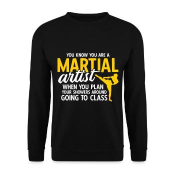 Mixed Martial Arts MMA - Unisex Pullover - Schwarz - Vorne - Alina (178cm) & Michal (187cm)