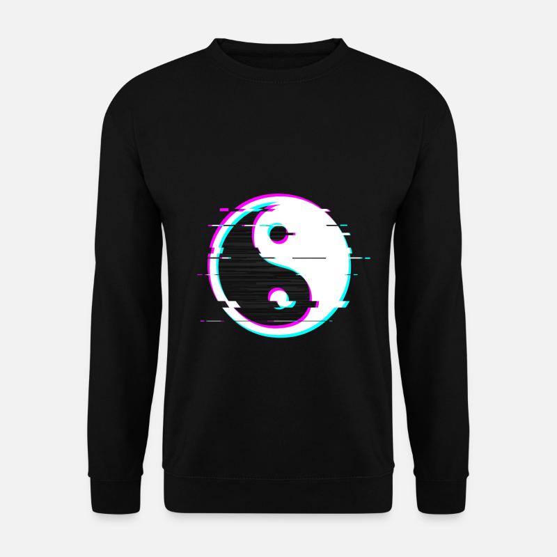 Yin Yang Panne - Unisex Pullover - Schwarz
