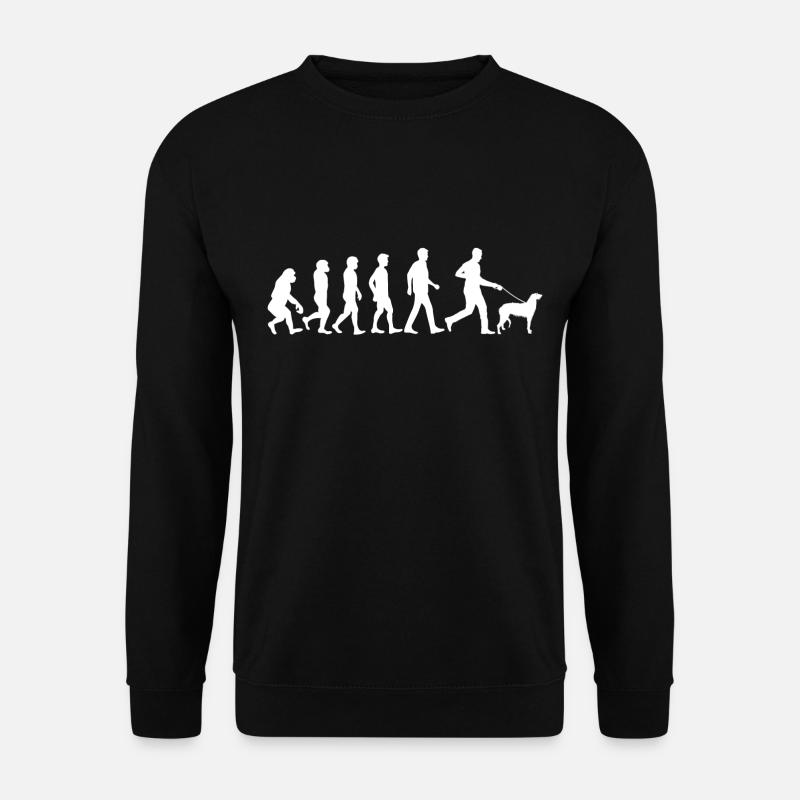 Schottischer Deerhound Hund Evolution Hundebesitze - Unisex Pullover - Schwarz