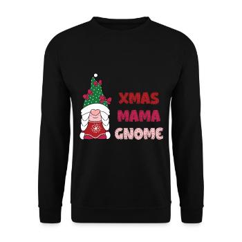 Noël Noël Gnomies - Sweat-shirt Unisexe - noir - Devant - Alina (178cm) & Michal (187cm)