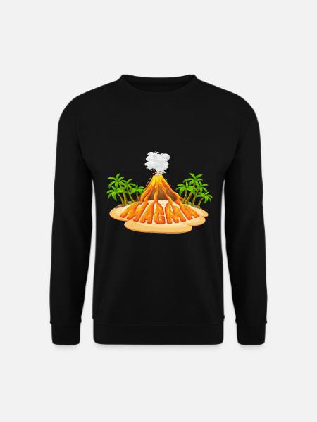 Magma Lava Liquid lettering - Unisex Sweatshirt - black