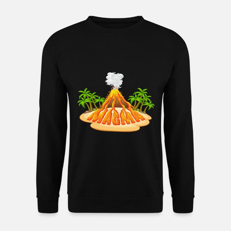 Magma Lava Liquid Schriftzug - Unisex Pullover - Schwarz
