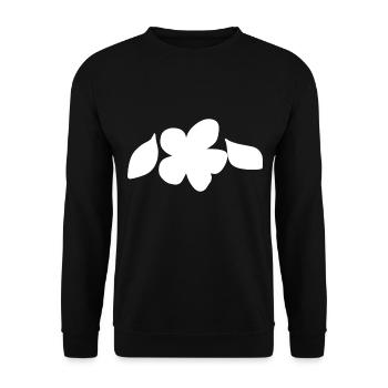 Fleur, Plante, Symbole, Nature, Deux Feuilles - Sweat-shirt Unisexe - noir - Devant - Alina (178cm) & Michal (187cm)