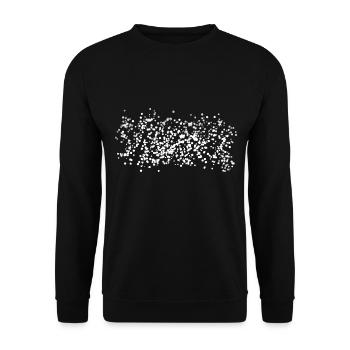 punkte muster punkt glänzend - Unisex Pullover - Schwarz - Vorne - Alina (178cm) & Michal (187cm)