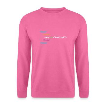 HTML-Programmierer Computer-Nerd - Unisex Pullover - Pink - Vorne