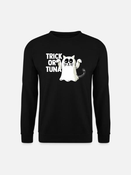 Trick oder Thunfisch Halloween - Unisex Pullover - Schwarz