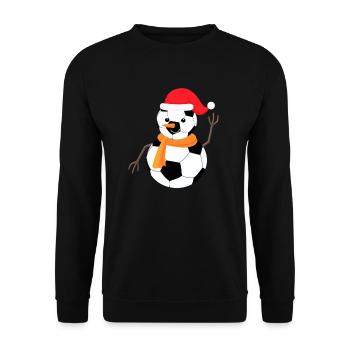 Bonhomme de foot - Sweat-shirt Unisexe - noir - Devant - Alina (178cm) & Michal (187cm)