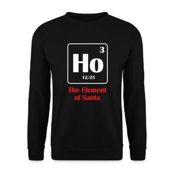 L'élément de Santa Ho - Sweat-shirt Unisexe - noir - Devant - Alina (178cm) & Michal (187cm)