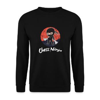 Jeu de plateau d'échecs Joueur de plateau Geek Nerds Echecs - Sweat-shirt Unisexe - noir - Devant - Alina (178cm) & Michal (187cm)