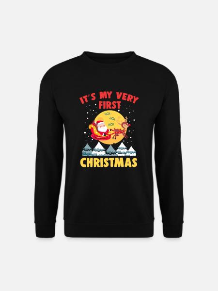 It's My Very First Christmas - Unisex Sweatshirt - black