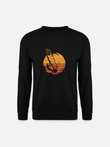 Windsurfen Wassersport Segeln Wasseraktivität - Unisex Pullover - Schwarz