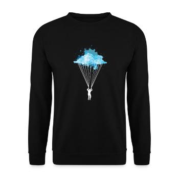 Chemise de parachutisme Cloud Skydiver Parachutisme - Sweat-shirt Unisexe - noir - Devant - Alina (178cm) & Michal (187cm)