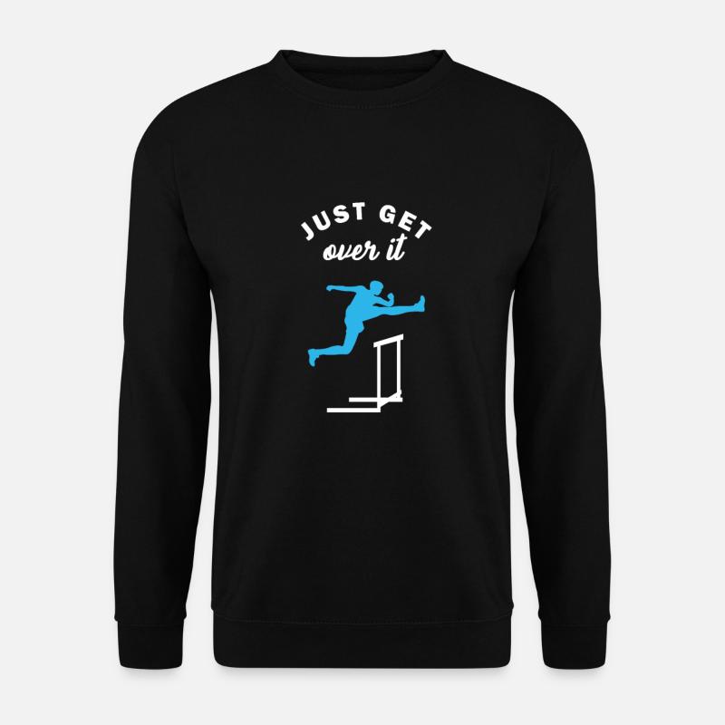 Leichtathletik-Hürdenläufer-Laufen - Unisex Pullover - Schwarz