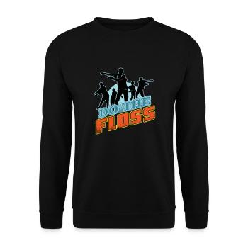 Trends Exercise Movement Flossing Dancing Gift Do - Sweat-shirt Unisexe - noir - Devant - Alina (178cm) & Michal (187cm)