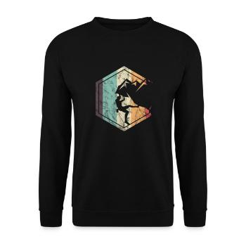 Escalade Randonnée en montagne Randonneur Sports extrêmes - Sweat-shirt Unisexe - noir - Devant - Alina (178cm) & Michal (187cm)