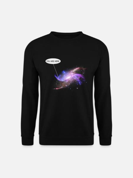 Nebula Galaxy Weltraummilkyway Rocketship - Unisex Pullover - Schwarz
