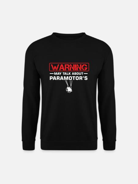 Warning Paramotors PPG Paragliders Propeller - Unisex Sweatshirt - black