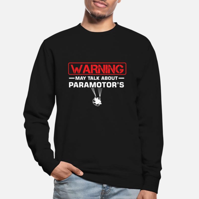 Warnung Paramotors PPG Paragliders Propeller Unisex Pullover