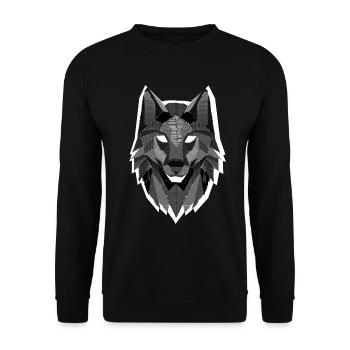 Wolfskopfwölfe Pack Alpha Carnivore Mammals Fur - Unisex Pullover - Schwarz - Vorne - Alina (178cm) & Michal (187cm)