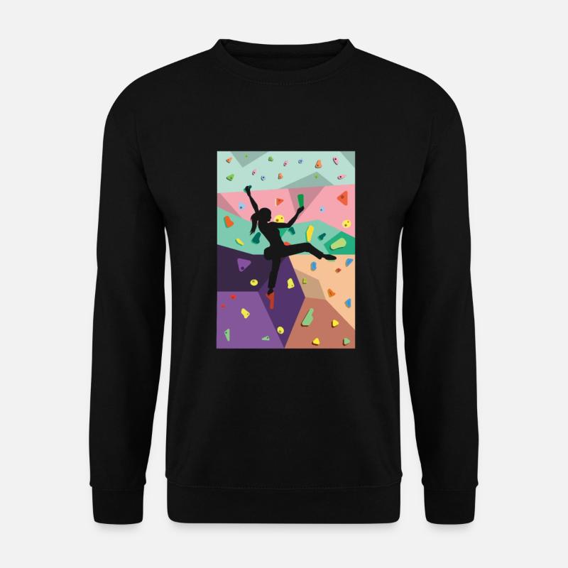 Escalade murale Activités intérieures Rocher intérieur - Sweat-shirt Unisexe - noir