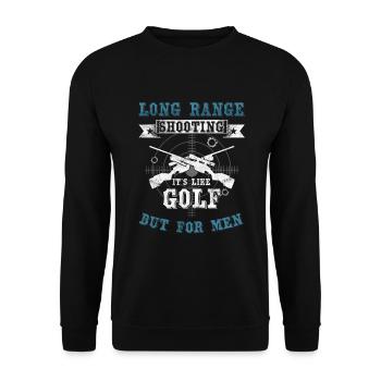 Long Range Shooting Coach Guns Instructors Gun - Unisex Sweatshirt - black - Front - Alina (178cm) & Michal (187cm)