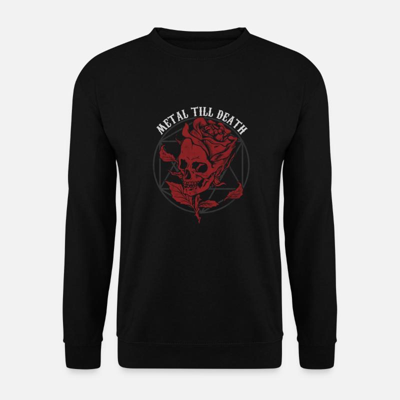 Metal bis zum Tod Heavy Metal Hard Rock Musik - Unisex Pullover - Schwarz