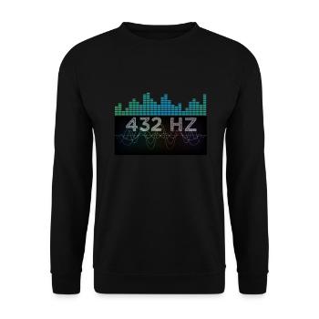 Solfeggio 432 HZ Sound Frequency Spiritual - Unisex Pullover - Schwarz - Vorne - Alina (178cm) & Michal (187cm)